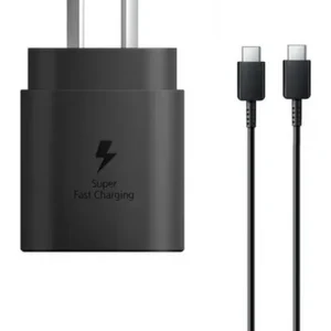 Cargador Para Samsung Carga Super Rápida Tipo C 25w Color Negro