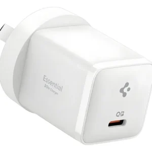 Cargador Carga Rapida Con Cable Usb C 30w Spigen Essencial Color Blanco